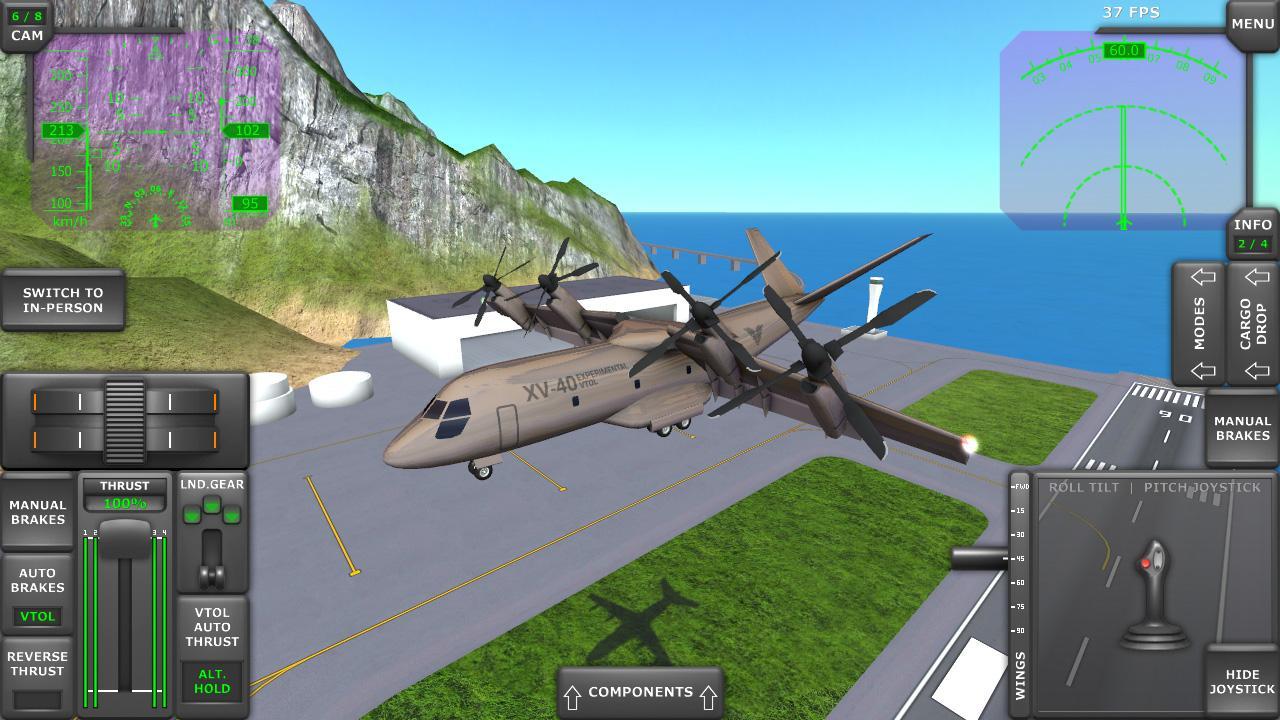 تحميل العبة الجميلة Turboprop Flight Simulator 3D MOD اصدار 2021 كاملة 1